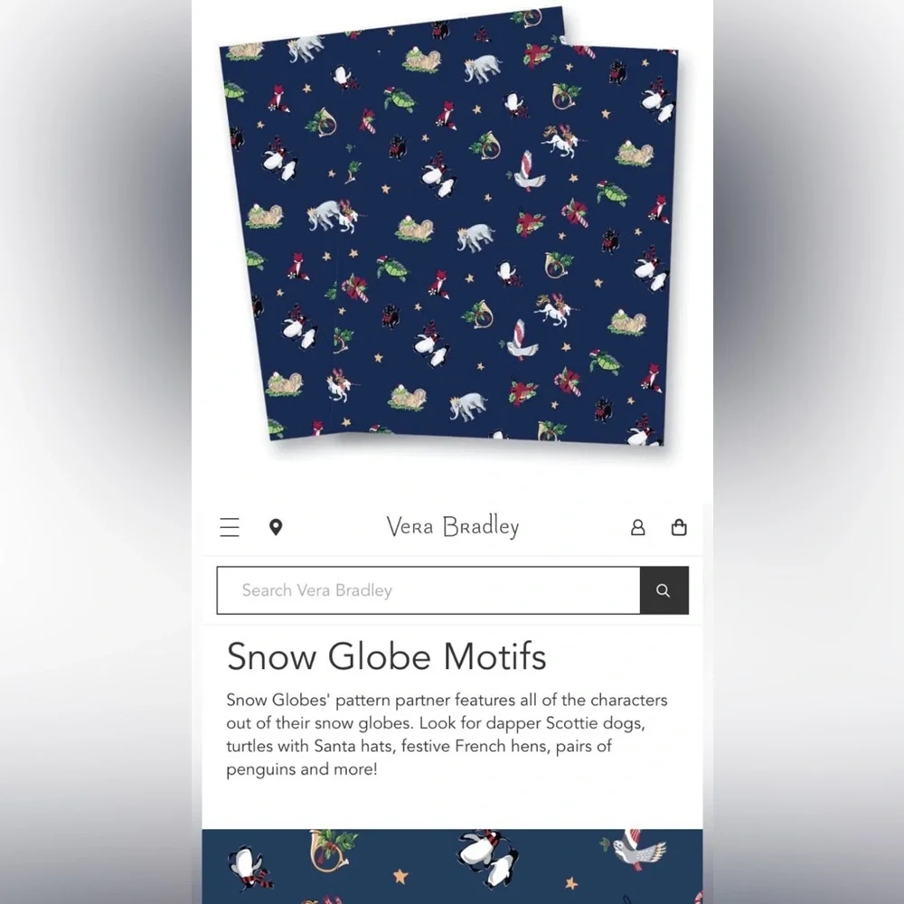 Vera Bradley RFID Convertible Wristlet ✨ Snow Globe Motifs - Picture 3 of 14